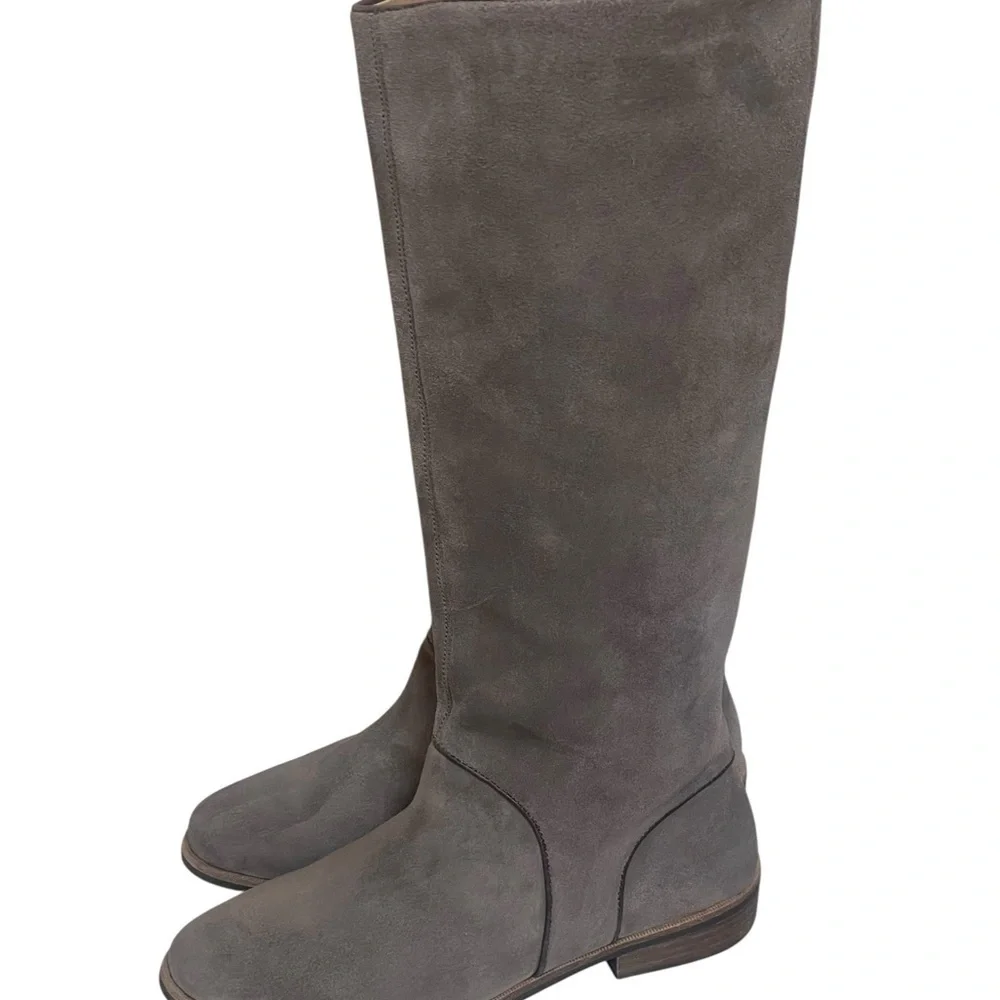 UGG Australia DALEY Gracen Womens tan Suede Comfort Knee High Ride Boots Sz 9.5